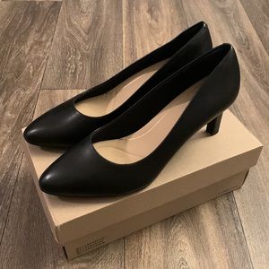 Clarks Calla Rose Black Heel